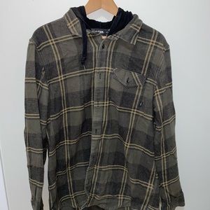 VANS Hooded Flannel Shirt
